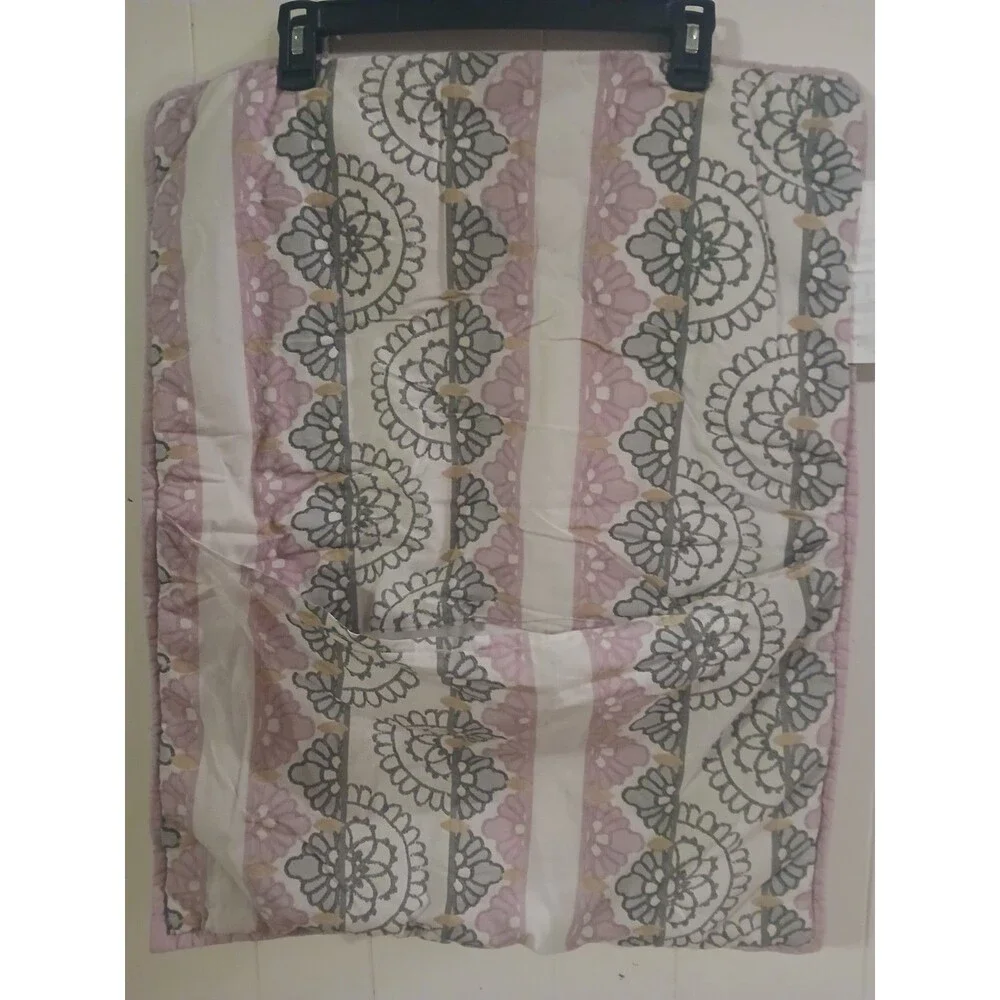 Pottery Barn Kids Bohemian Wonder (1) Pillow Sham Quilted Gray Medallion
